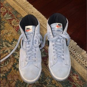 light blue nike blazers